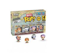 Funko Bitty POP! 4 Pack: One Piece - Nami, Arlong (1 in 6 Chase Chance) | Official Anime Merch - Tiny 0.9 inch Figures with Display Shelf - Cake Topper, Party Bag and Stocking Filler Gift