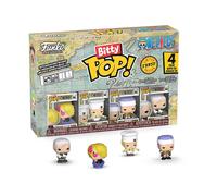 Funko Bitty POP! 4 Pack: One Piece - Sanji - Zeee - Krieg - Mystery Mini Figure - Styles may vary And A Surprise Mystery Mini Figure - 0.9 inch (2.2 cm) Collectable - Stackable Display Shelf Included