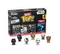 Funko Pack Of 4 Bitty Pop Star Wars - Darth Vader, Tie Pilot, Stormtrooper & Mystery Figure