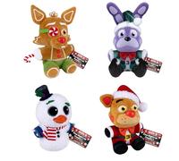 Funko Plush Five Nights at Freddy's Set - Elf Bonnie, Snowman Chica, Gingerbread Foxy, Santa Freddy