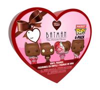 Funko Pocket POP DC Valentines Box 4 Pack - Batman - (Choc) - DC Comics - Keych
