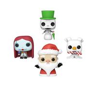 Funko Pocket POP! Disney the Nightmare Before Christmas - Jack Skellington - Tree Holiday Box 4 Pieces - Keychain - Collectable Vinyl Mini Figure Novelty Keyring - Stocking Filler - Gift Idea