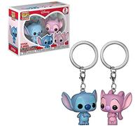 Funko Pocket Pop! Keychain 2-Pack: Lilo & Stitch: Stitch & Angel - Disney: Lilo & Stitch Novelty Keyring - Collectable Mini Figure - Stocking Filler - Gift Idea - Official Merchandise - Movies Fans
