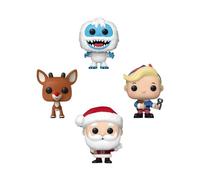 Funko Pocket Pop! Rudolph - Tree Holiday Box 4 Pieces - Rudolph the Red-Nosed Reindeer - Keychain Novelty Keyring - Collectable Mini Figure - Stocking Filler - Gift Idea - Official Merchandise