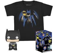 Funko Pocket POP! & Tee: DC - Batman - for Children and Kids - Small - (S) - DC Comics - T-Shirt - Clothes With Collectable Vinyl Minifigure - Gift Idea - Toys and Short Sleeve Top for Boys and Girls