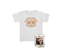 Funko Pocket POP! & Tee: Harry Potter - Dobby - for Children and Kids - Small - (S) - T-Shirt - Clothes With Collectable Vinyl Minifigure - Gift Idea - Toys and Short Sleeve Top for Boys and Girls