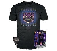 Funko Pocket Pop! & Tee: Marvel-BP - Black Panther - Extra - (Child) - Extra Large - (XL) - Marvel Comics - T-Shirt - Clothes With Collectable Vinyl Minifigure - Gift Idea - Toys and Short Sleeve Top
