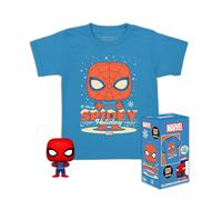 Funko Pocket POP & Tee: Marvel-Holiday Spiderman - Spider-Man - Small - (S) - T