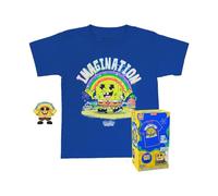 Funko Pocket POP! & Tee: Spongebob Squarepants - SB With Rainbow - for Children and Kids - Small - (S) - Spongebob Squarepants - T-Shirt - Clothes With Collectable Vinyl Minifigure - Gift Idea