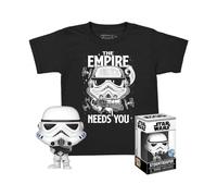 Funko Pocket POP! & Tee: SW - Stormtrooper - Extra - for Children and Kids - Extra Large - (XL) - Star Wars - T-Shirt - Clothes With Collectable Vinyl Minifigure - Gift Idea for Boys and Girls