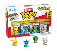 Funko Bitty Pop! Pokemon - Pikachu - 4 Pack - 0.9 Inch (2.2 Cm) Collectable - Stackable Display Shelf Included - Gift Idea - Party Bags Stocking - Cake Topper