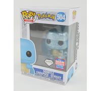 Funko Pop Pokemon Figure Squirtle Schiggy 2021 Summer Convention Diamond Collection #504 - Exclusive Special Edition - Pokemon Toy