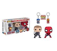 Funko Pop 7604 - Captain America - Hawkeye - Spiderman - Iron Man - Marvel Bobble Head - Vinyl Collectors 3.75 Inch Figure