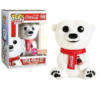 Funko POP! Ad Icons: Coca-Cola Polar Bear [Flocked] #58 Limited Edition Exclusive Bundled with PET Compatible .50mm Extra Rigged Protector