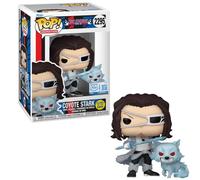 Funko POP! Animation Bleach Coyote Stark with Wolf Buddy, Glow in The Dark Exclusive, #2295, 3.9 and 1.8 Inch Vinyl Figures