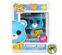 Funko Pop Animation Care Bears 40th Anniversary Champ Bear Chase Flocked 1203