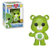 Funko Pop! Animation: Care Bears - Good Luck Bear Glitter Chase Vinyl Figure (Includes Compatible Pop Box Protector Case)