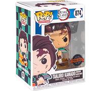 Funko Pop! Animation: Demon Slayer - Tanjiro Kamado With Ch - Glow In the Dark - Collectable Vinyl Figure - Gift Idea - Official Merchandise - Toys for Kids & Adults - Anime Fans