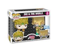 Funko POP! Animation DIO & The World 2-Pack, JoJo's Bizarre Adventure Exclusive Vinyl Figures, 4.9 and 4.6 Inches