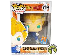 Funko Pop Dragonball Z #709 Super Saiyan 2 Vegeta Figure PX Previews & PROTECTOR