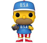Funko POP! Animation: the Simpsons-USA Homer Simpson - Collectable Vinyl Figure - Gift Idea - Official Merchandise - Toys for Kids & Adults - TV Fans - Model Figure for Collectors and Display