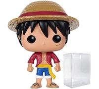 funko Pop Anime: One Piece - Monkey D. Luffy Vinyl Figure (Bundled with Pop BOX PROTECTOR CASE)
