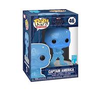 Funko Pop! Artist Series: Marvel Infinity Saga - Object - Cap America - Blue - Avengers - Collectable Vinyl Figure - Includes Premium Plastic Protector Display Case - Gift Idea - Official Merchandise