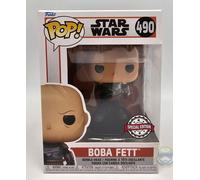 Funko Pop Star Wars Mandalorian | Boba Fett (without Helmet) #490