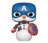 Funko 43335 POP. Bobble Marvel: Holiday-Captain America Capt Collectible Figure, Multicolour