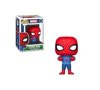 Funko POP! Bobble: Marvel: Holiday Spider-Man with Ugly Sweater | Official Superheroes Merch - Collectable Vinyl Figurine for Shelf Display - Birthday Gift Idea for Fans and Collectors