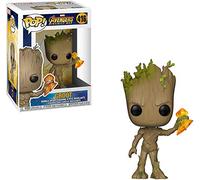 Funko Pop! Bobble: Marvel: Infinity War : Groot With Stormbreaker - Avengers - Collectable Vinyl Figure - Gift Idea - Official Merchandise - Toys for Kids & Adults - Movies Fans