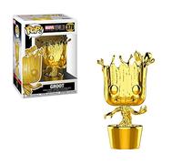 Funko POP! Bobble: Marvel: Marvel Studios 10: Groot - (Chrome) - Collectable Vinyl Figure - Gift Idea - Official Merchandise - Toys for Kids & Adults - Movies Fans - Model Figure for Collectors