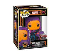 Funko POP! & Buddy: Marvel - Hawkeye - Kate Bishop With Lucky the Pizza Dog - (Blacklight) - Ms. Marvel - Collectable Vinyl Figure - Gift Idea - Official Merchandise - Toys for Kids & Adults