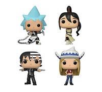 Funko Pop! Bundle of 4: Soul Eater - Black Star, Tsubaki, Death The Kid and Liz