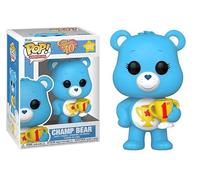 Funko Pop Care Bears 40th Anniversary + Protector: Retro Pop! TV Animation Vinyl Figure (Collector Gift Set Bundled with ToyBop Brand Box Protector Case) (Champ Bear)