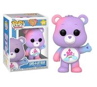 Funko Pop Care Bears 40th Anniversary + Protector: Retro Pop! TV Animation Vinyl Figure (Collector Gift Set Bundled with ToyBop Brand Box Protector Case) (Care-A-Lot Bear)