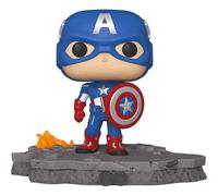 Funko Pop! Deluxe, Marvel: Avengers Assemble Series - Captain America, Amazon Exclusive, Figure 6 of 6