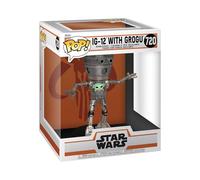 Funko Pop Deluxe Star Wars The Mandalorian Ig-12 With Grogu
