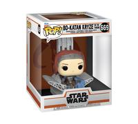 Funko POP! Deluxe: Star Wars: the Mandalorian S9 - Bo-Katan - Bo Katan With Throne, 10-inch - Collectable Vinyl Figure - Gift Idea - Official Merchandise - Toys for Kids & Adults - TV Fans