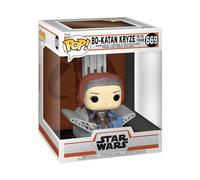 Funko POP! Deluxe: Star Wars: the Mandalorian S9 - Bo-Katan - Bo Katan With Throne, 10-inch - Collectable Vinyl Figure - Gift Idea - Official Merchandise - Toys for Kids & Adults - TV Fans