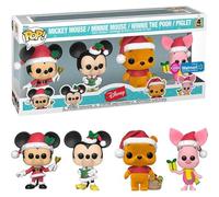 Funko Pop! Disney: Holiday 4pk - Mickey Mouse - Vinyl Collectible Figure - Gift Idea - Official Merchandise - Toy for Children and Adults - TV Fans - Model Figure for Collectors and Display