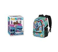 Funko Pop Disney Stitch Cheshire Costume - Lilo & Stitch Vinyl Figure, Disney Guitar Fan Fight Backpack 2.2 Green 31×44 cm 24L