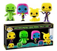Funko Pop! Disney: The Night Before Christmas 4pk (BLKLT)(Exc) 69146 - Collectable Vinyl Figure - Gift Idea - Official Merchandise - Toys for Kids & Adults - Model Figure for Collectors and Display