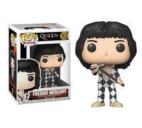 Funko Pop Freddie Mercury + Protector: Queen Pop! Rocks Vinyl Figure (Gift Set Bundled with ToyBop Box Protector Collector Case) (Freddie Mercury Black and White Jumpsuit)