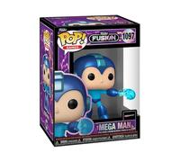 Funko Pop! Games: Fusion - Megaman, 1/6 Odds for Rare Chase Variant, Collectable Vinyl Figure, Gift Idea, Official Merchandise, Toys for Kids and Adults