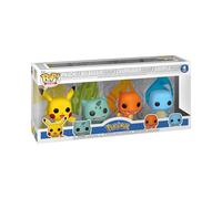 Funko POP! Games: Pokemon - Starters - 4 Pack - Pikachu - Squirtle - Charmander - Bulbasaur - Collectable Vinyl Figure - Gift Idea - Official Merchandise - Toys for Kids & Adults - Video Games Fans