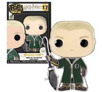 Funko Large Pop! Enamel Pin - Draco Malfoy- Harry Potter Enamel Pins - Cute Collectable Novelty Brooch - for Backpacks & Bags - Gift Idea - Official Merchandise