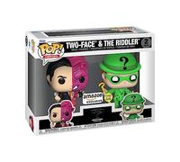 Funko POP! Heroes: Batman - Two-Face - (1995) - 2 Pack Two Face & Riddler - (Glow) - DC Comics - Amazon Exclusive - Collectable Vinyl Figure - Gift Idea - Official Merchandise - Comic Books Fans