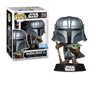 Funko Pop Impressions Star Wars Mandalorian with Grogu Figure Exclusive #772