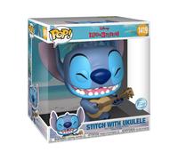 Funko Pop Jumbo: Stitch - With Ukele - Disney: Lilo & Stitch - Collectable Viny